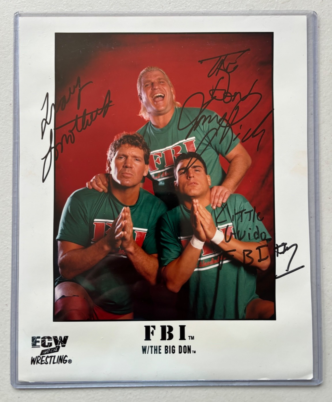 Signed ECW Full Blooded Italians Tracy Smothers Tommy Rich Little Guido ...