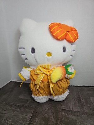 16in Hello Kitty Orange Dress Plush Toys Stuffed Rare Import Doll Carrot 2024