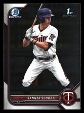 Tanner Schobel 2022 Bowman Draft Chrome 1st #BDC-28 Minnesota Twins ROOKIE *010