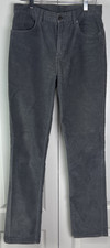 Brooks Brothers Fleece Pants Boys Sz 16 Classic Gray Corduroy 5 Pocket Style E13