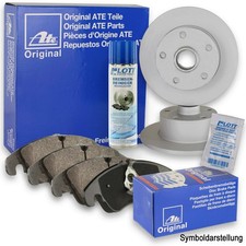 2 ATE Bremsscheiben 324mm Voll + Beläge Hinten Hinterachse für BMW 7er E38 + BR