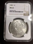 New Listing1882 Morgan Silver Dollar Philadelphia Mint MS63 NGC Nice Coin