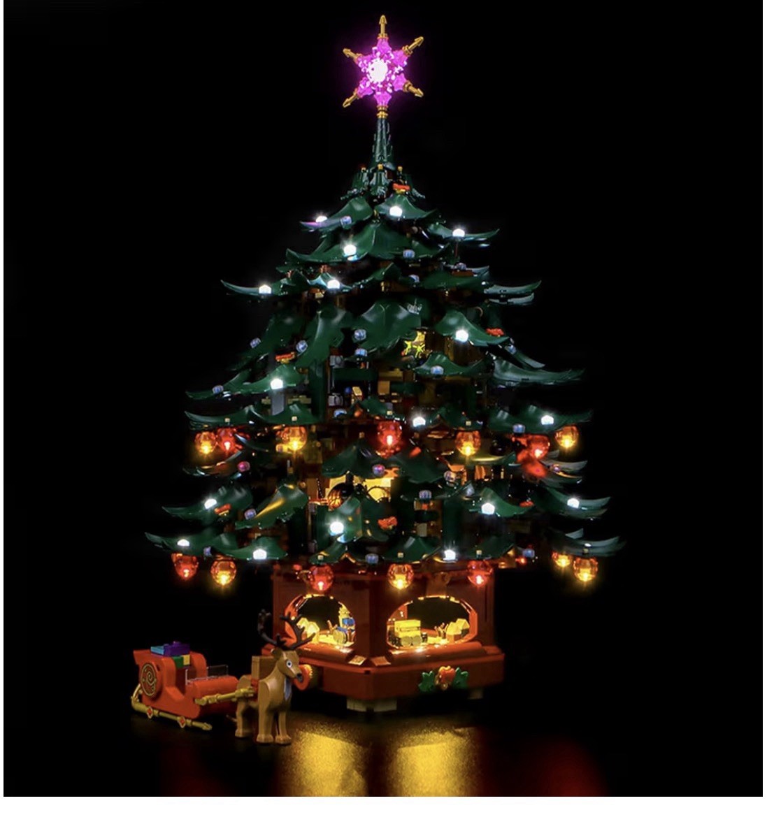 LED Light Set Kit Compatible With  LEGO Family Christmas Tree 41843