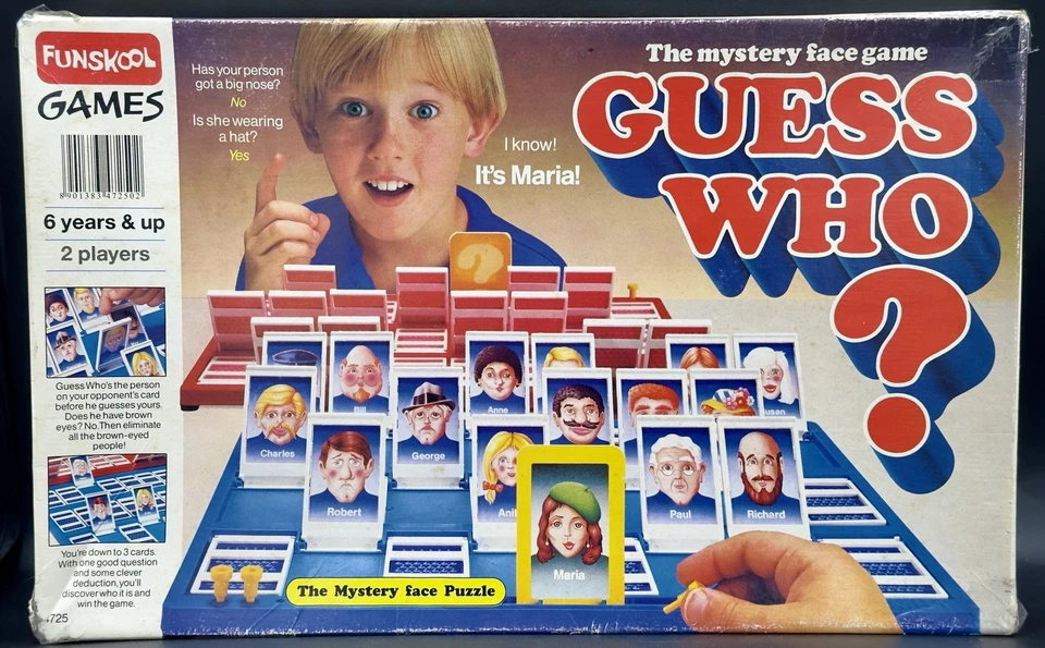 Funskool Games Guess Who Board Game Guessing Game 1994 Complete - Image 2 of 4