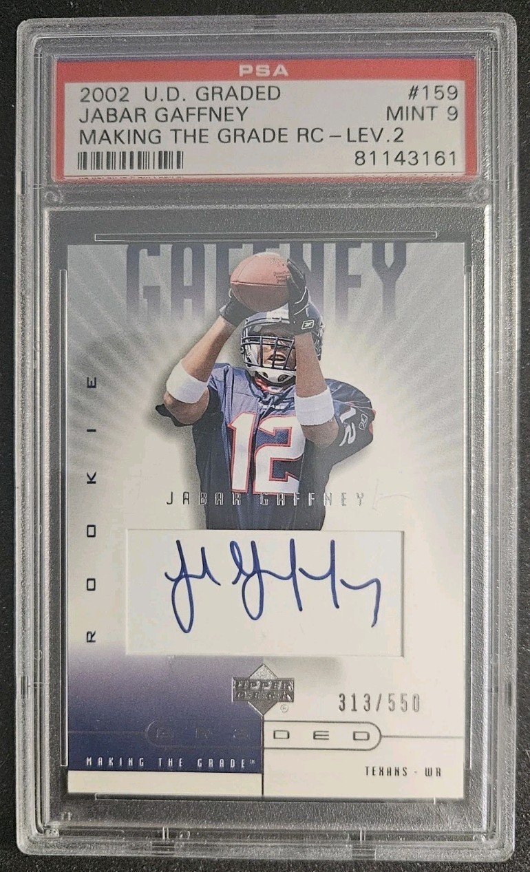Jabar Gaffney Upper Deck Graded #159 Autograph