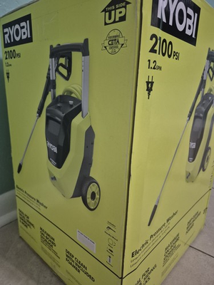 #ad RYOBI 2100 PSI 1.2 GPM Cold Water Corded Electric Pressure Washer with Foamer $185.00