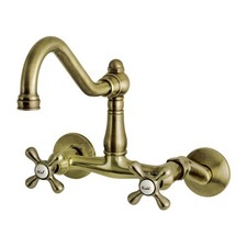 Kingston Brass KS322.AX Vintage 1.8 GPM Widespread Bridge Kitchen - Brass