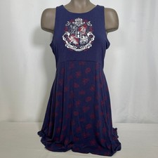 Universal Studios Harry Potter Hogwarts Crest Skater Dress Women's MEDIUM