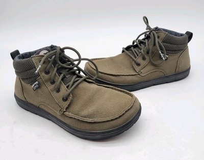 LEMS Boulder Boots Mid Mens 9 Wom 10.5 Unisex Green Vegan Flexible Wide Toe Box