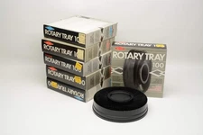 6X Sawyers / Viewmaster Rotary 100 slide trays, boxed, clean