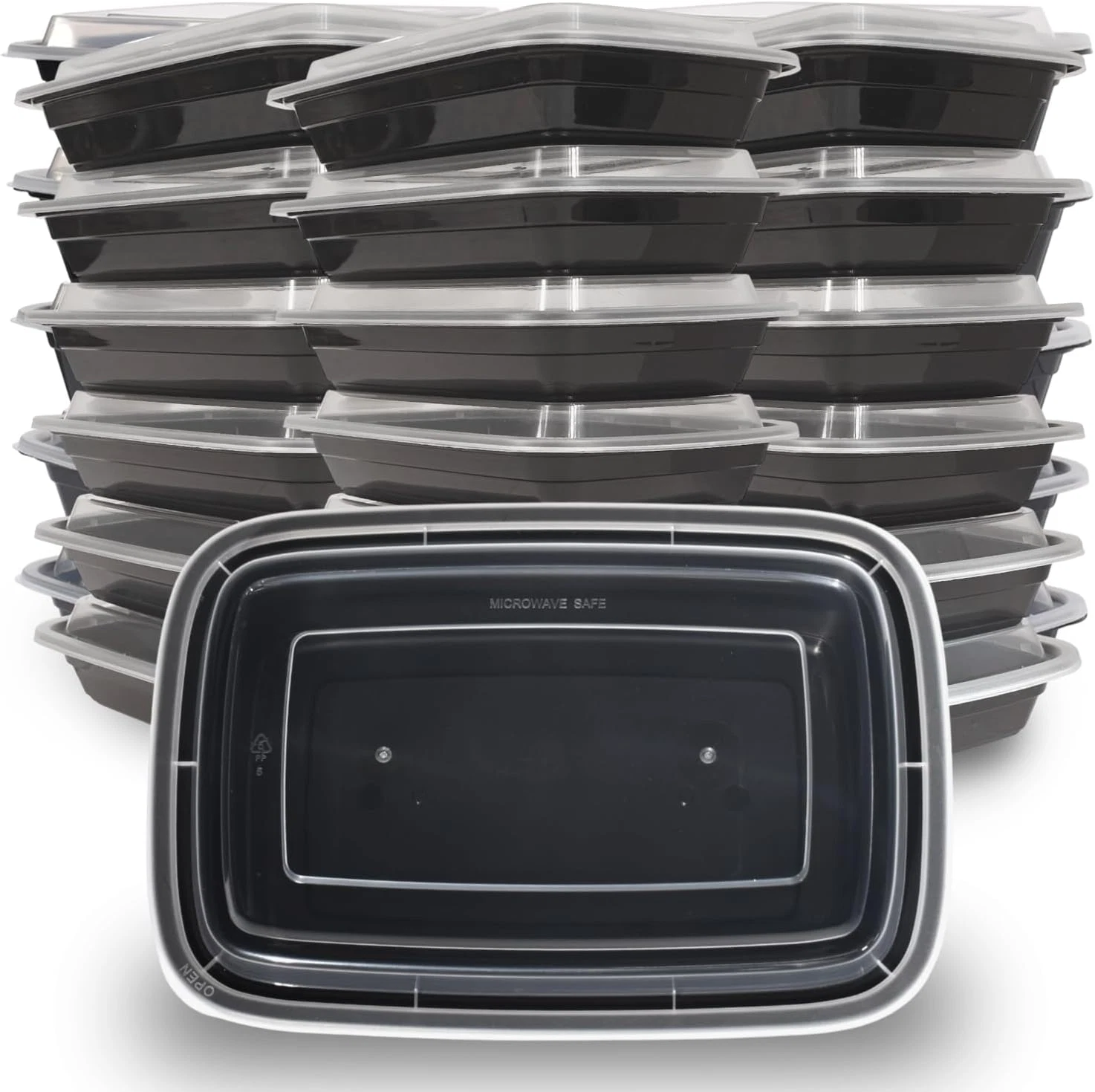 Reusable Meal Prep Containers with Lids - 150 Leakproof 32Oz Food Storage