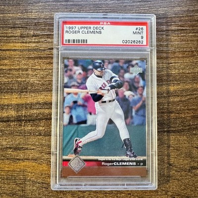 1997 Upper Deck Roger Clemens Base #26 Boston Red Sox PSA 9 MINT