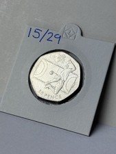 2011 Olympic Handball 50p Coin Fifty Pence Circulated Good Condition London