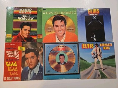 Elvis Presley Vinyl Record Lot of 6   Golden Records, Soundtracks, Live Albums