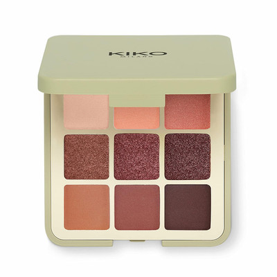 KIKO Milano Green Me Eyeshadow Palette 102, Palette Mit 6 Lidschatten Mit Mattem
