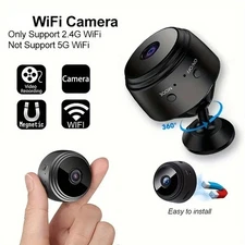 Mini Camara Oculta Espia De Seguridad WiFi 1080P Inalambrica Con Audio y Video