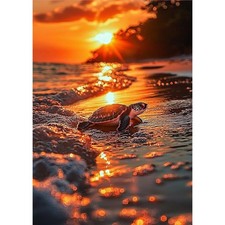 Turtle Diamond Art Kits for Adults,5D Full Drill Diamond Painting Kits for Adult