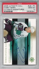 Corey Perry 2005 Ultimate Collection Signatures #US-PY Rookie Card Psa 10 Pop 14