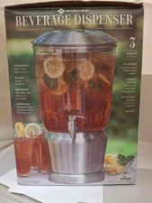 BEVERAGE DISPENSER 3 GALLON STAINLESS STEEL MEMBERS MARK