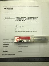 NEW HANITA 3/4"x1"x2-1/4"x6"OAL 2 Flute Carbide End Mill FOR ALUMINUM .