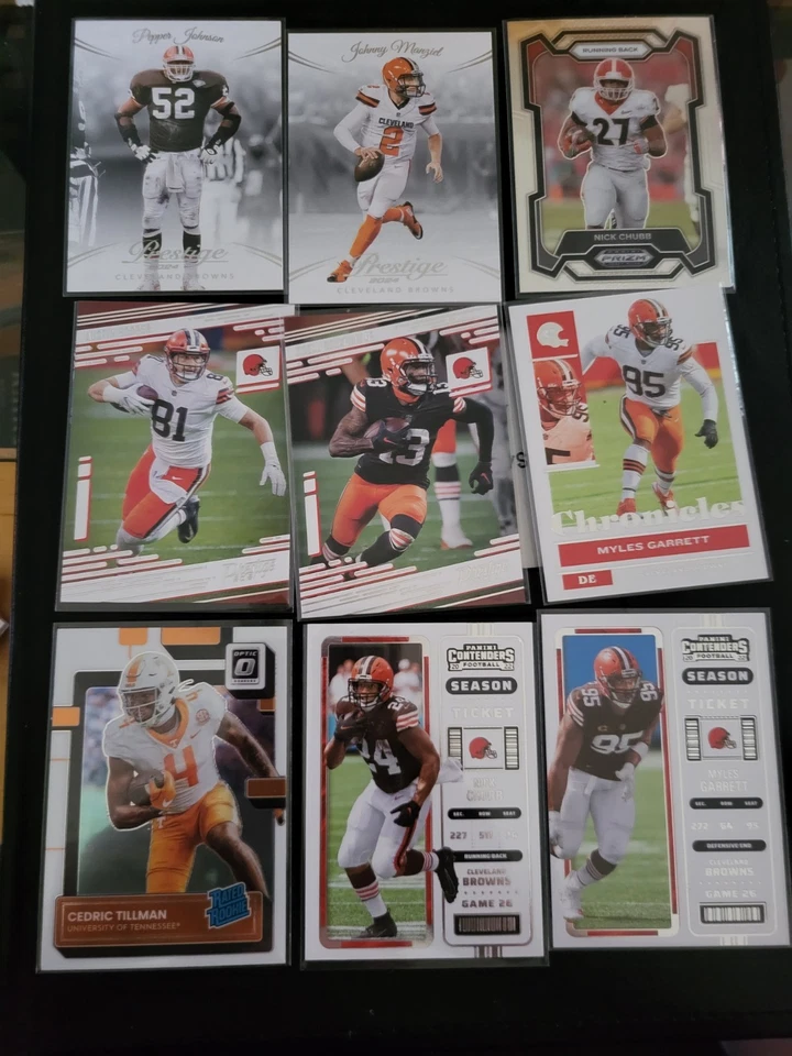 Cleveland Browns Lot 84 Cards Rookies Inserts Parallels Color Prizm Vets NM - Image 4 of 4