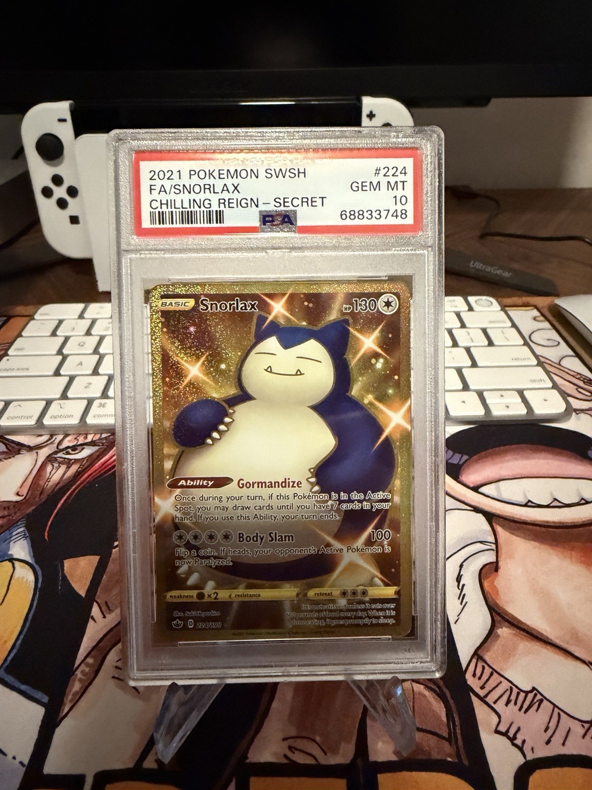 Pokemon Snorlax Chilling Reign 224/198 Secret Rare PSA 10 Gem Mint