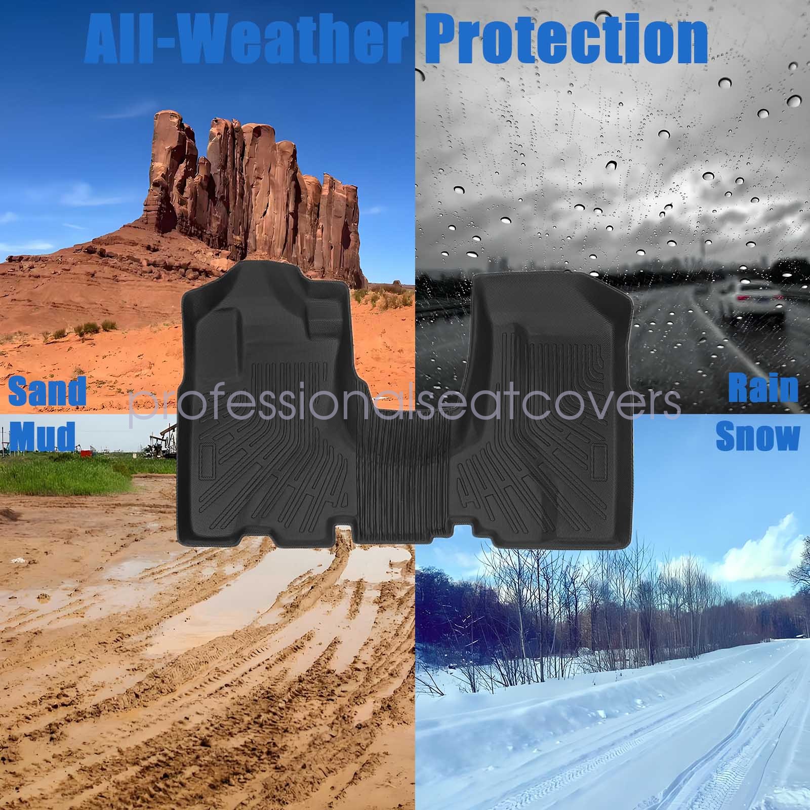 TPE Floor Mats & Trunk Cargo Liner Set waterproof 3D For 2002-2006 Honda CR-V