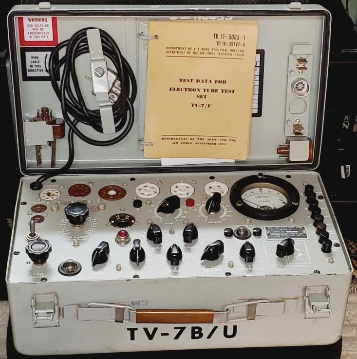 美品ビンテージ TV-7/D/U ミリタリー チューブ テスター電源確認済み Tv 7 Tube Tester for sale | eBay