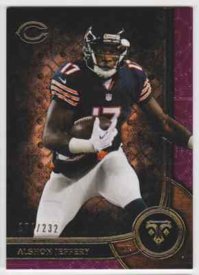 2015 TOPPS TRIPLE THREADS ALSHON JEFFERY 184/232 CHICAGO BEARS #38 PARALLEL