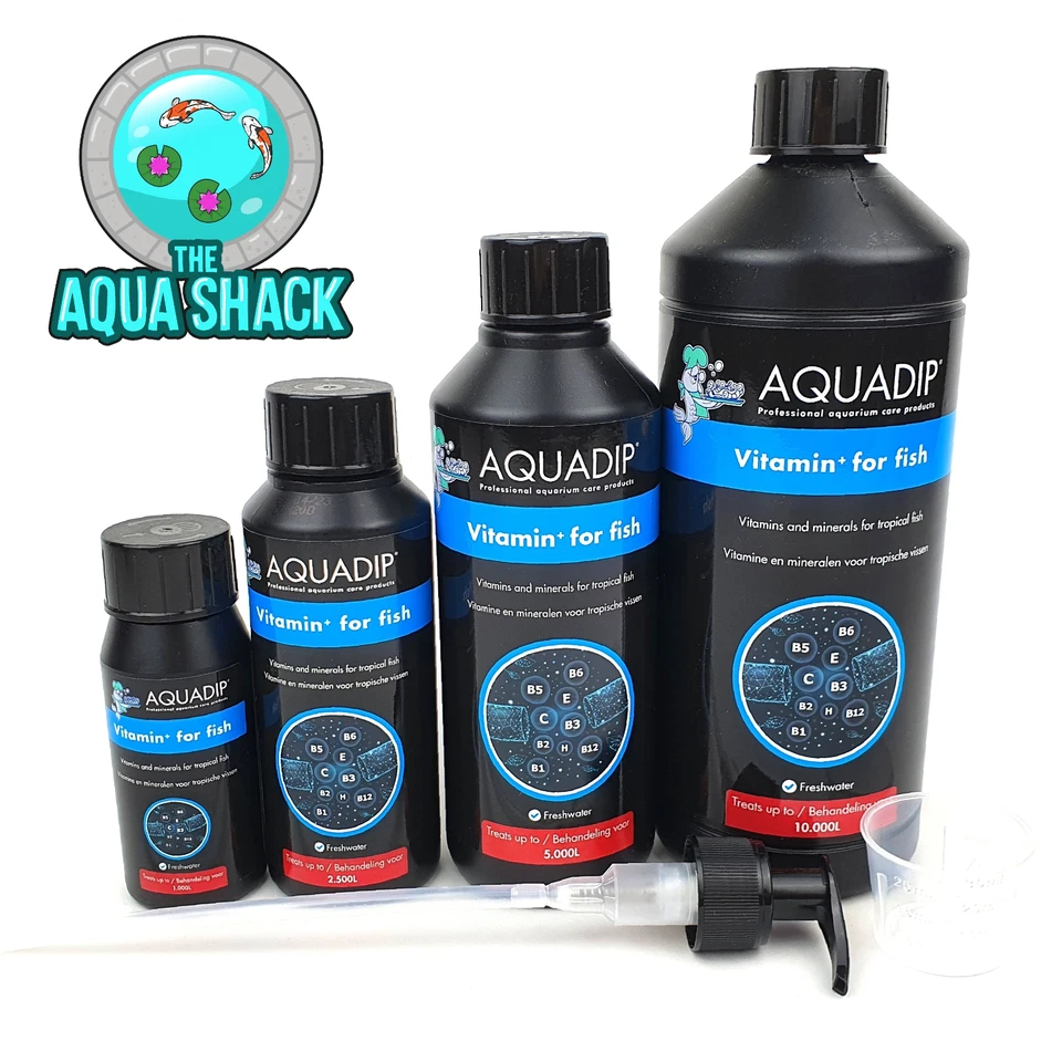 Aquadip Vitamin + For Fish - Aquarium Treatment Minerals Health Supplement Tank