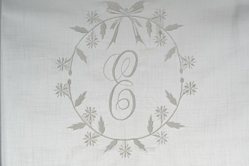 NEU Boho Raff Gardine 160x120 Weiß Bohemian Shabby Schlaufen Bestickt Raffrollo - Bild 4 von 10