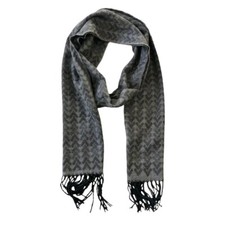 Italian Inspired Double-Sided Classic Herringbone Pattern Scarf for Men  Women