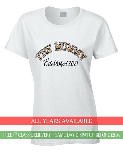 Die Mama Damen T-Shirt Muttertag jedes Jahr Leopard Mama Geschenkidee Geburtstag
