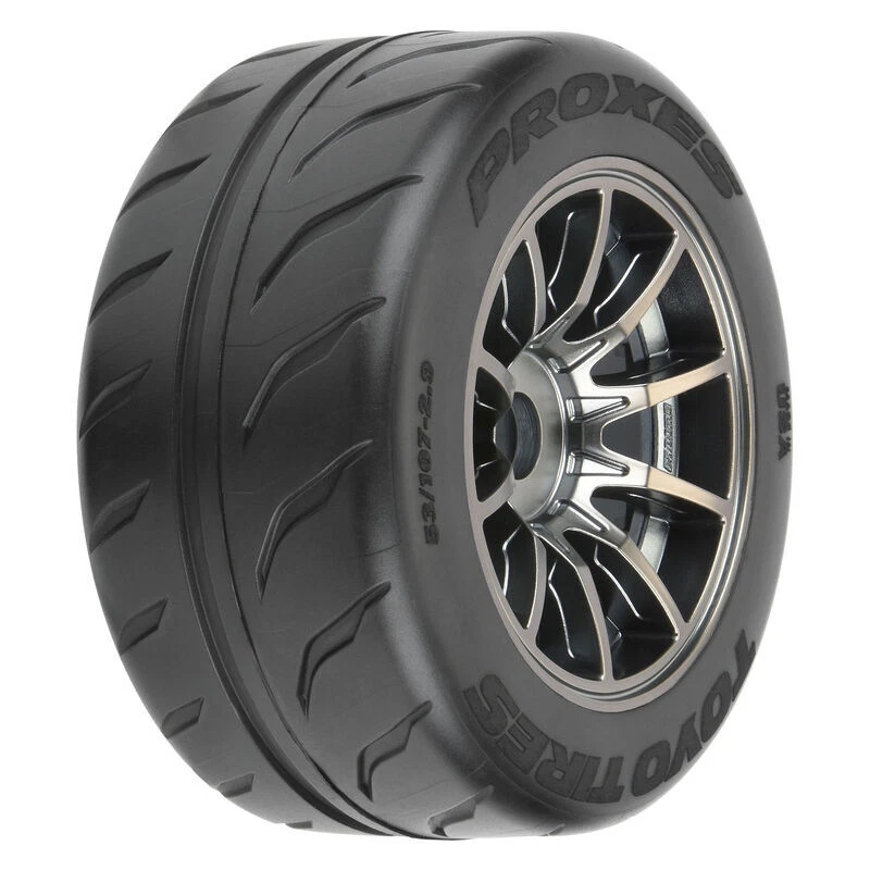 Pro-Line 10200-11 1/7 Toyo Proxes R888R Tires Spectre Gunmetal 17mm Wheels (2) - Image 2 of 4