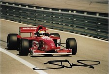 Justin Wilson F3000 Nordic Racing Signed photo F1 driver Minardi Jaguar Indy 500
