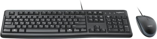 Teclado y ratón Logitech MK120 USB con cable, negro. NUEVO - Imagen 2 de 9