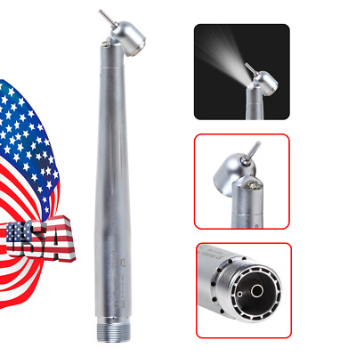 Dental 45 Degree Surgical High Speed Handpiece LED E-generator 2 Hole Fit NSK Dr