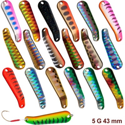 Cucchiaio Da Pesca Per Trota – Spoon In Metallo Più Colori, 2-5 Grammi Affondante