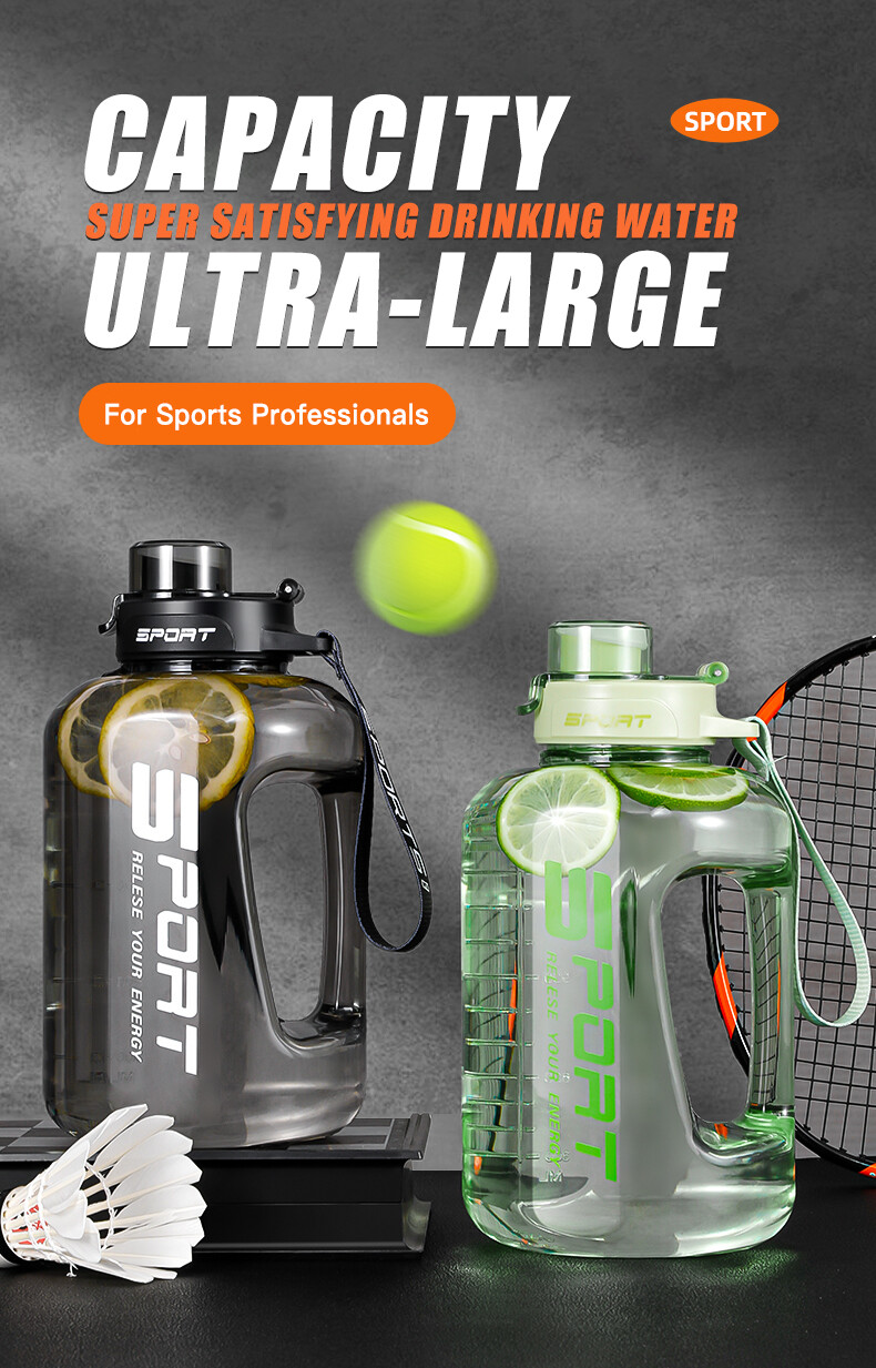 Edelstahl Wasserflasche 1000ml | Breiter Mund Leckdicht Fitness