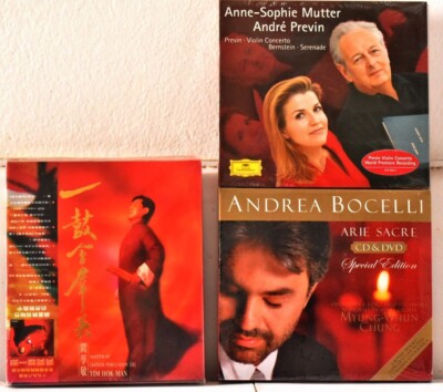 CLASSIC BUNDLE BOCCELLI Arie Sacre /MUTTER-PREVIN Violin Cto /HOK-MAN Percussion
