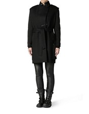 Diesel Womens W-ain Overcoat Black Black L