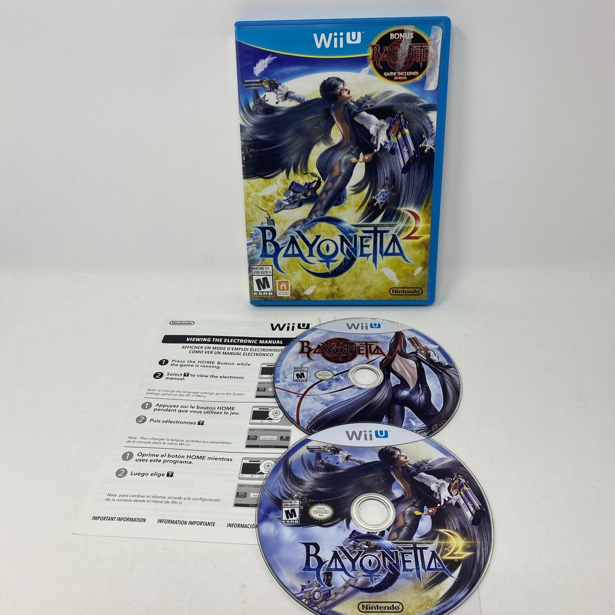Bayonetta (Nintendo Wii U, 2014) Bayonetta Bonus Complete CIB