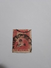 One Penny Rosso Gran Bretagna N°D,N 1858