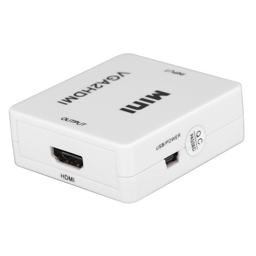 VGA to HDMI Signal Converter 15pin D-Sub Input 1080P Video 3.5mm Audio Adapter - Picture 7 of 9