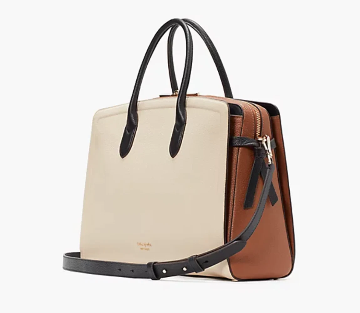 Kate Spade Knott Commuter Bag Laptop Tote Womens Colorblock Large Leather ORIG P