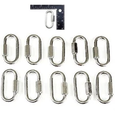 10- 1/4" Heavy Duty Quick Link Chain Rope Cable Strap Connector 6.3mm