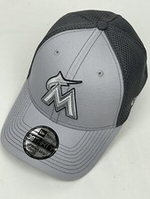 Miami Marlins MLB Hat Cap New Era Grayed Out Neo 39thirty Flex Fit Size M/L NEW