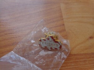CLASSIC OFFICIAL TGI FRIDAYS STORE CREST LOGO ENAMEL PIN BADGE STAFF EMPLOYEE