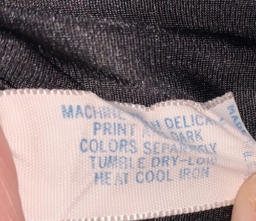 Vintage Vanity Fair Tricot Black Nylon Negligee 30 Lace Long Nightgown Lingerie - Foto 7 di 8