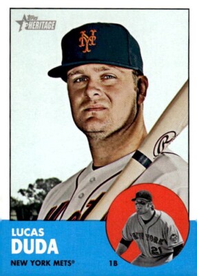 2012 Topps Heritage #245 Lucas Duda New York Mets